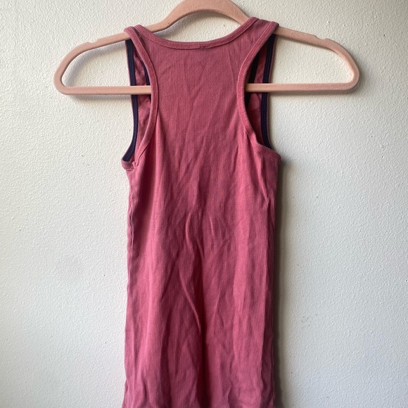 BLVD Pink Ribbed Tank Top - Picture 3 of 4